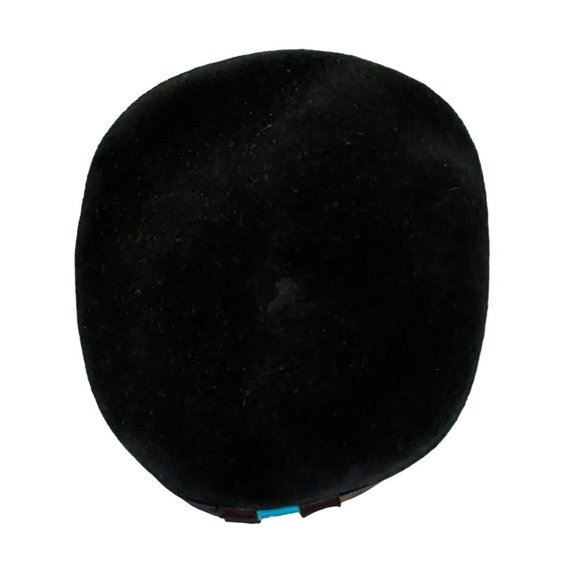Vintage Brown and Teal Blue 1950\'s Womens Hat by Nita Hats of Dallas MCM Merrima
